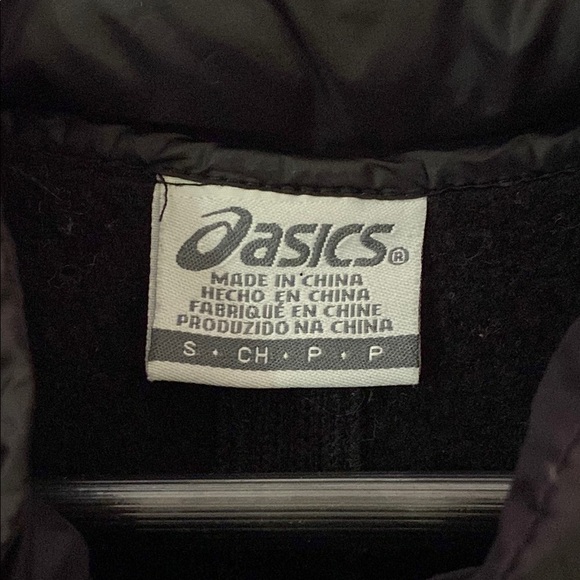 Asics Men's Puffer Jacket Small Black lightweight Full Zip - Picture 2 of 8